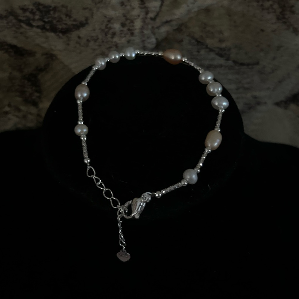 925 Sterling Silver Freshwater Pearl Bracelet